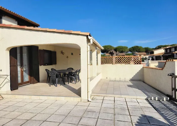 Belle D'angle Climatisee, Tamaris, Wifi, 2 4 Couchages Lrtamm1 Portiragnes